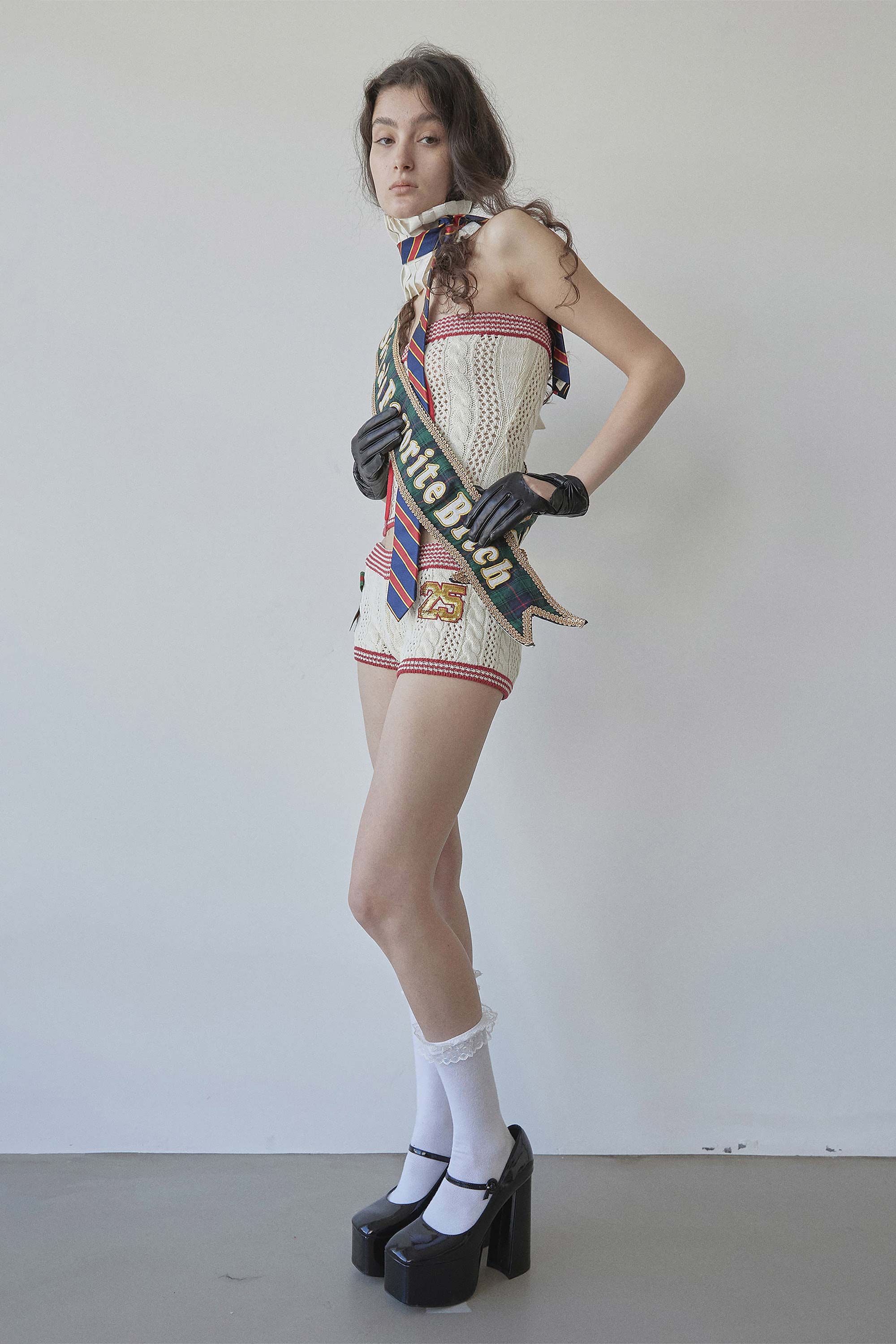 Naughty Girl Shorts Ivory - Image 4